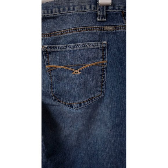 Cruel Girl Utility Fit Womens 13R Medium Wash Mid Rise Bootcut Denim Jeans 36X32 - Picture 8 of 14